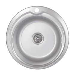 Кухонна мийка Brinex 510-D 0,8 мм Satin (BRIN510SAT08)