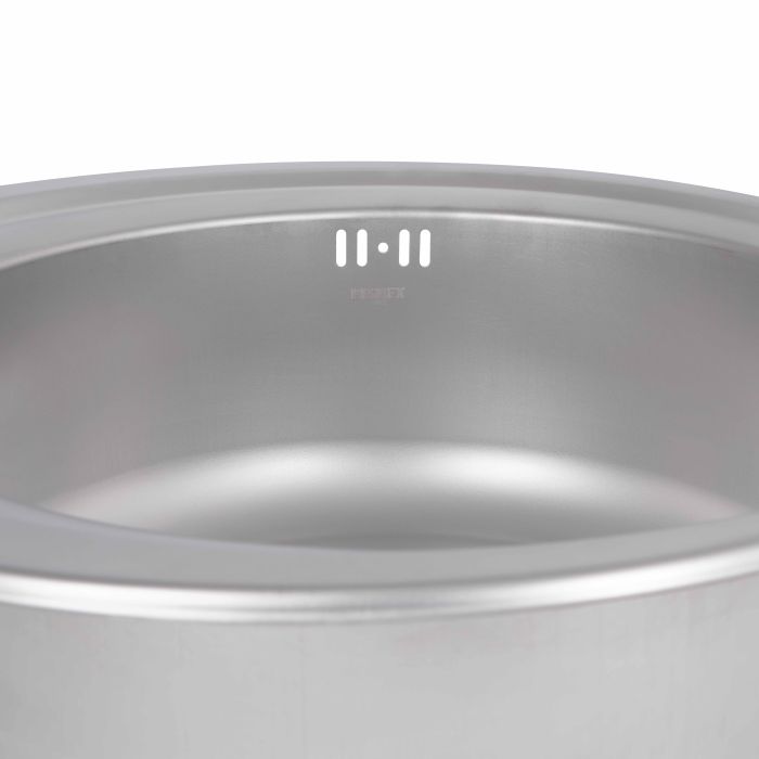 Кухонна мийка Brinex 510-D 0,8 мм Satin (BRIN510SAT08)