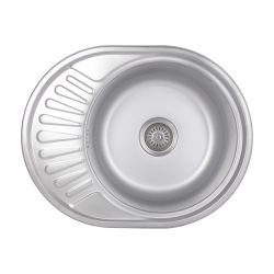 Кухонна мийка Brinex 5745 0,8 мм Satin (BRIN5745SAT08)