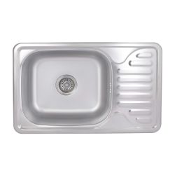 Кухонна мийка Brinex 6642 0,8 мм Satin (BRIN6642SAT08)