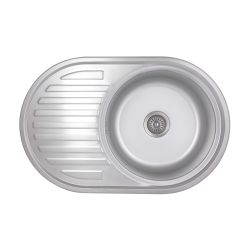 Кухонна мийка Brinex 7750 0,8 мм Satin (BRIN7750SAT08)