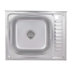Кухонна мийка Brinex 6050-L 0,6 мм Satin (BRIN6050LSAT06)