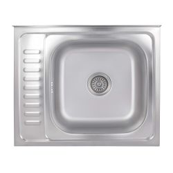 Кухонна мийка Brinex 6050-R 0,6 мм Satin (BRIN6050RSAT06)