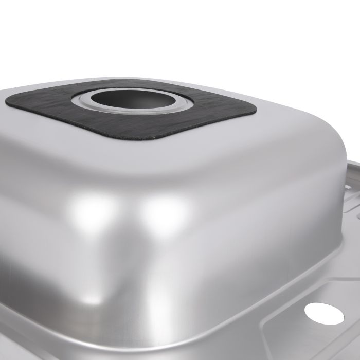 Кухонна мийка Brinex 6060-L 0,6 мм Satin (BRIN6060LSAT06)