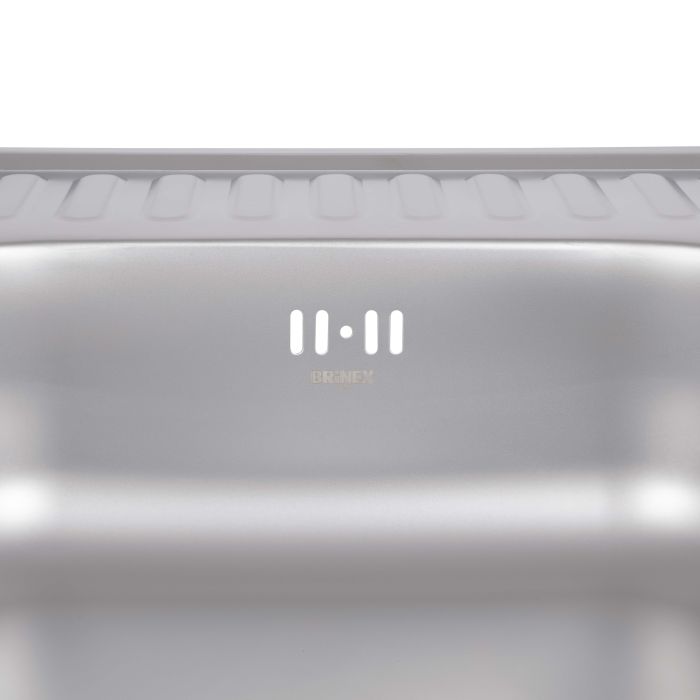 Кухонна мийка Brinex 6060-L 0,6 мм Satin (BRIN6060LSAT06)