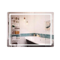 Дзеркало Qtap Mideya (DC-F614) 700х500 з LED-підсвічуванням Touch, з антизапотіванням, димером QT2078NCF07050W