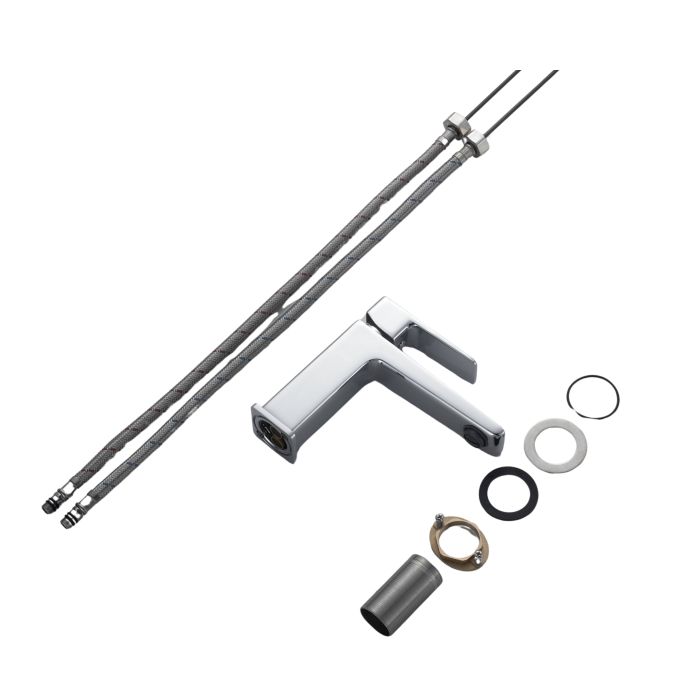 Змішувач латунний для раковини Lidz Orion 001F (k25) LDORI001FCRM48091 Chrome