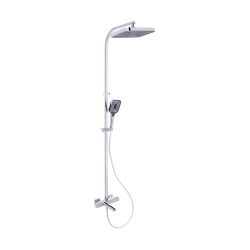 Душова система універсальна Qtap Sloup термостатична на три споживача (з виливом) QTSLO51103OC48217 Chrome