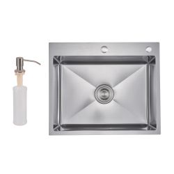 Lidz Handmade H6050H Мийка для кухні інтегрована Decor Honeycomb 2,5/0,5 мм LDH6050DEC48370