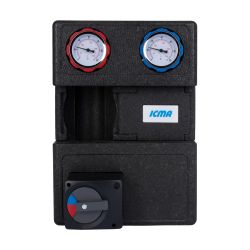 Насосна група Icma №R001 1 1/2"x1" підключення ліворуч, без насоса 93R001AFS53SC