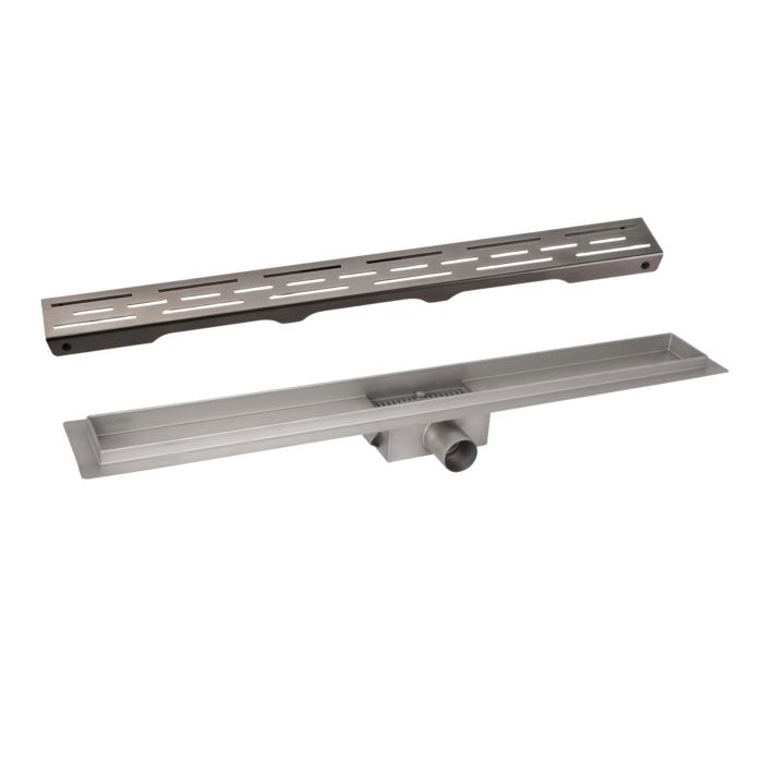 Комплект Qtap Taurus FD700 (PVD) Лінійний трап із нержавіючої сталі з сухим затвором 700 мм