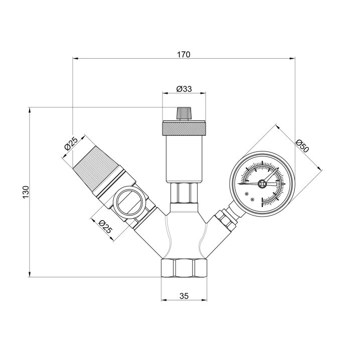 Група безпеки котла Thermo Alliance Base 1" SD291